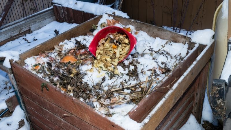 Kompostierung im Winter