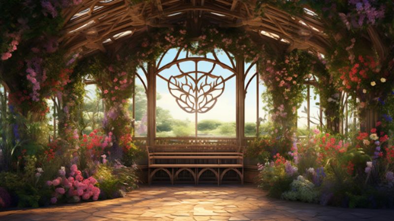 Begrünter Pavillon: Romantische Gartenlaube gestalten_kk