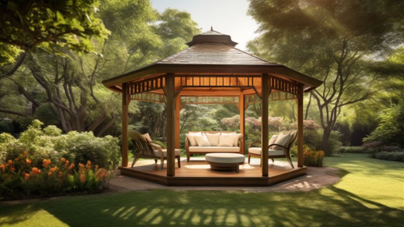 Outsunny Pavillons als idealer Schutz für Gartenmöbel_kk