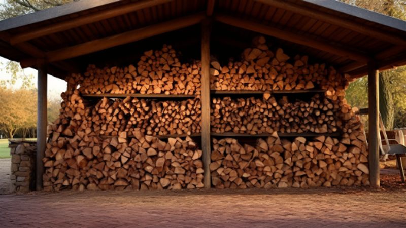 Holz für Feuerschale: Zustand und Lagerung