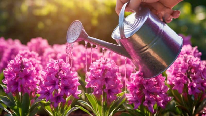 Hyazinthe gießen: Die Pflege von Hyazinthen im Garten