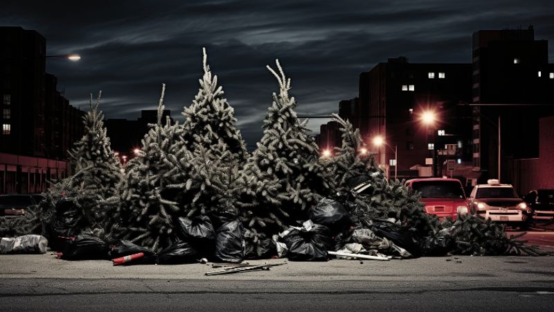 Die Entsorgung von Weihnachtsbäumen und ihre Folgen