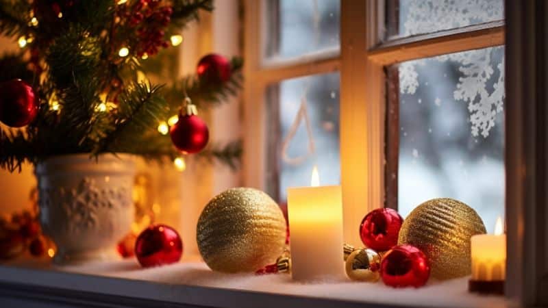 Tipps zur Dekoration der Fensterbank zu Weihnachten
