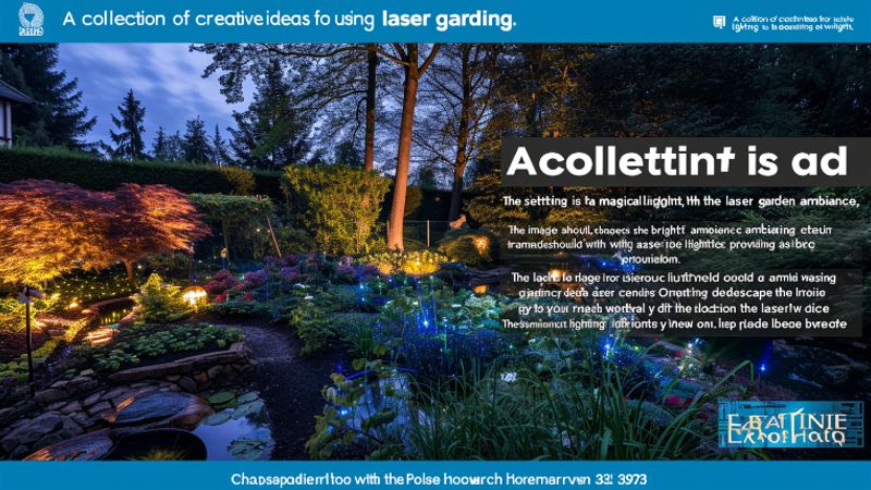 Gestaltungsideen mit Laser Gartenbeleuchtung