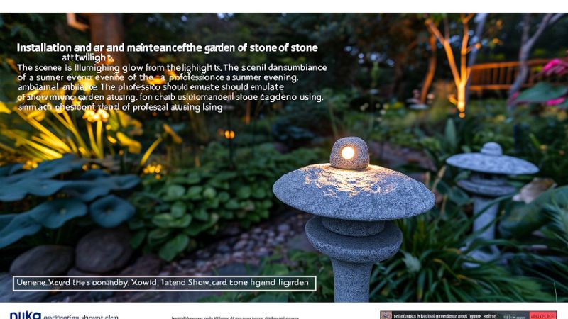 Installation und Wartung von Stein Gartenbeleuchtungen