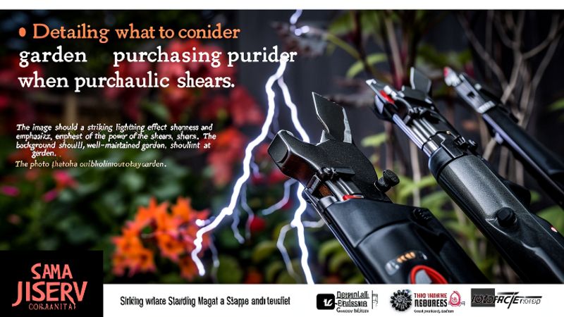 Worauf solltest du beim Kauf hydraulischer Gartenscheren achten?