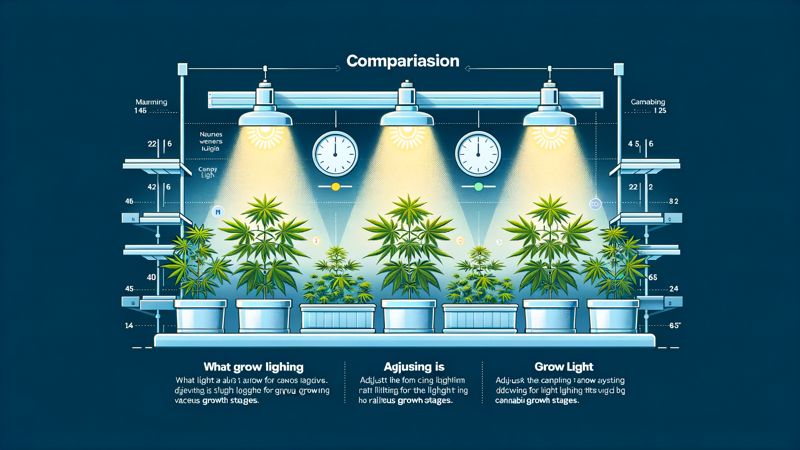 Anpassung der Beleuchtung an verschiedene Wachstumsstadien