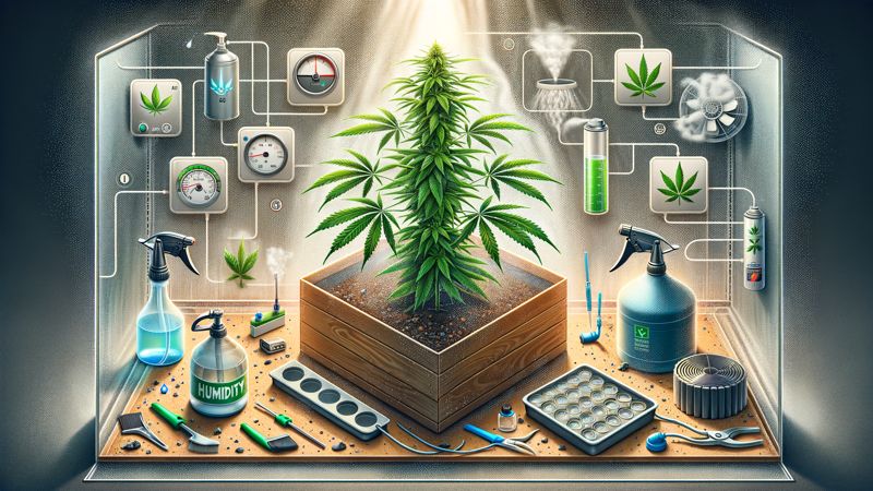 Anpassung der Luftfeuchtigkeit für gesunde Cannabis-Pflanzen