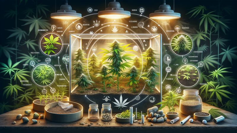 Die Phasen des Indoor-Cannabis-Anbaus