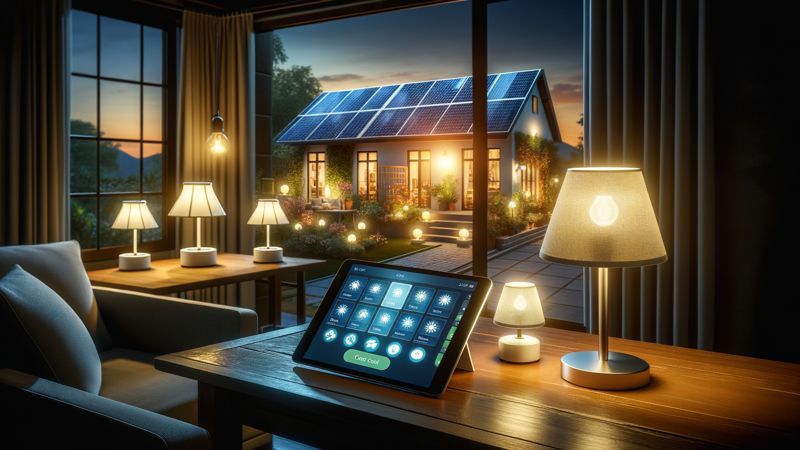Integration von Solarleuchten in Smart Home Systeme