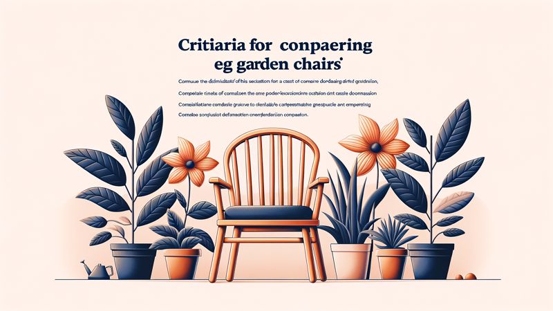 Kriterien für den Vergleich von klappbaren Gartenstühlen