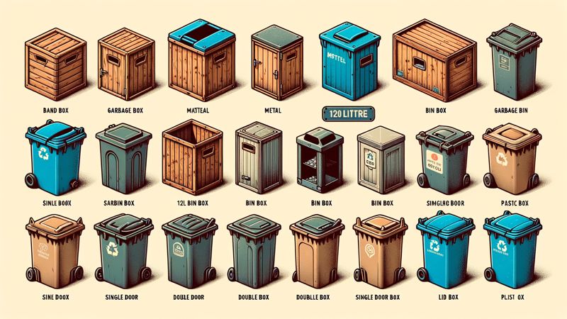 Materialien und Typen von Mülltonnenboxen im Überblick