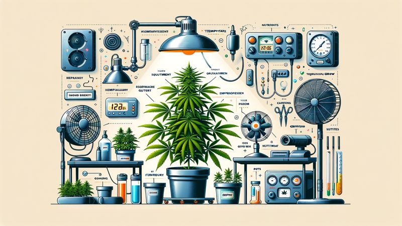 Notwendige Ausrüstung für deinen Indoor-Cannabis-Grow