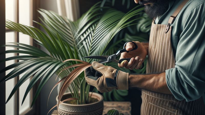 Palmenpflege: Wann und wie du tote Blätter entfernen solltest