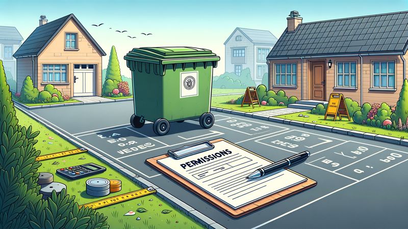 Rechtliche Voraussetzungen für das Aufstellen einer Mülltonnenbox