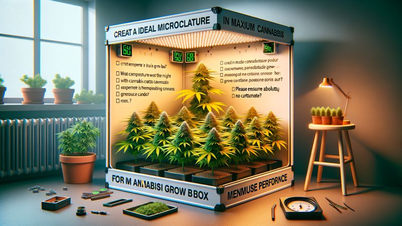 Schaffung eines idealen Mikroklimas für maximale Cannabis-Leistung