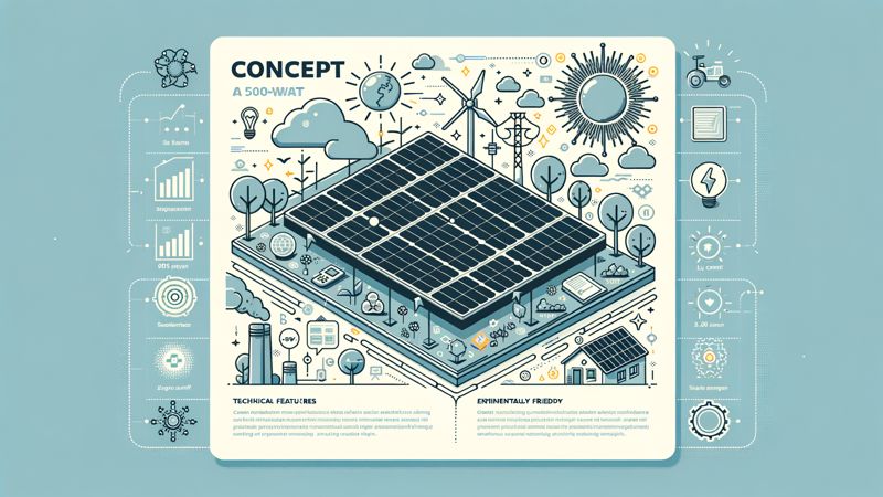 Technische Merkmale und Vorteile von 500 Watt Solarmodulen
