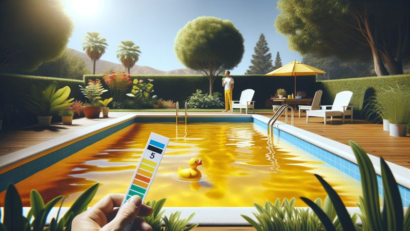 Ursachen für gelbes Poolwasser