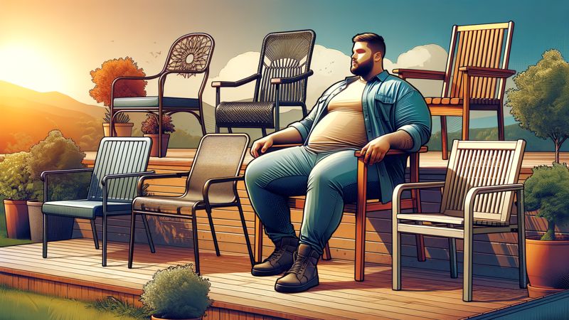 Verschiedene Typen von Gartenstühlen für Übergewichtige