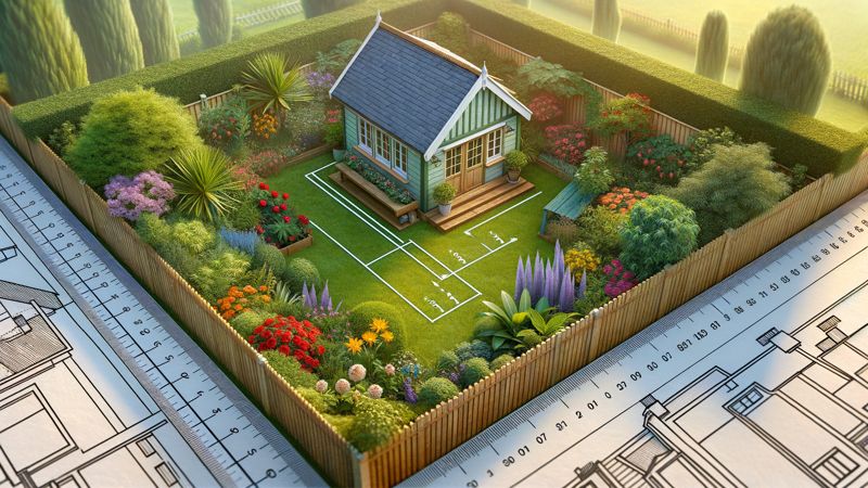 Wichtige Abstände für die Positionierung des Gartenhauses zur Vermeidung von Feuchtigkeit und Schäden