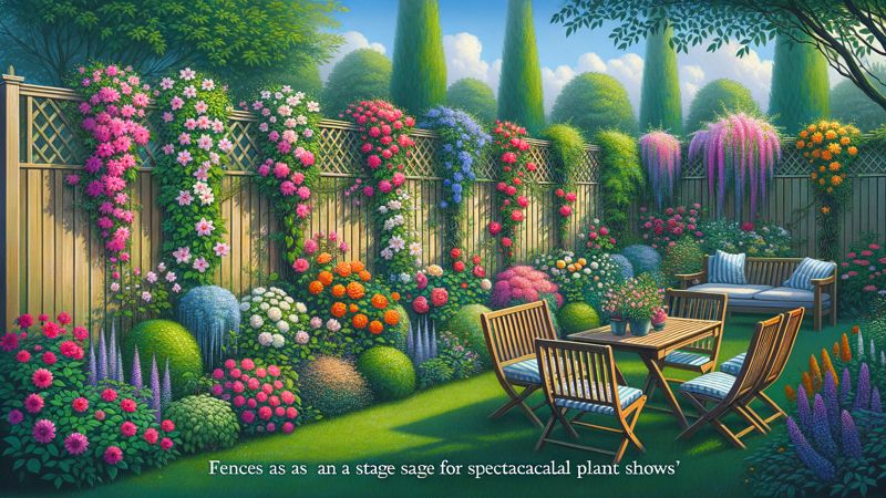 Zäune als Bühne für spektakuläre Pflanzenshows