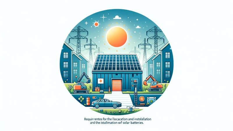 Anforderungen an den Standort und Montage von Solarbatterien