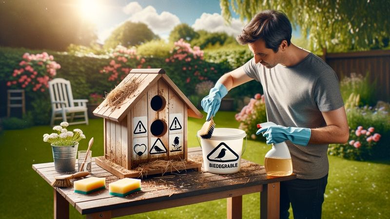 Anleitung: Vogelhaus reinigen ohne Chemie
