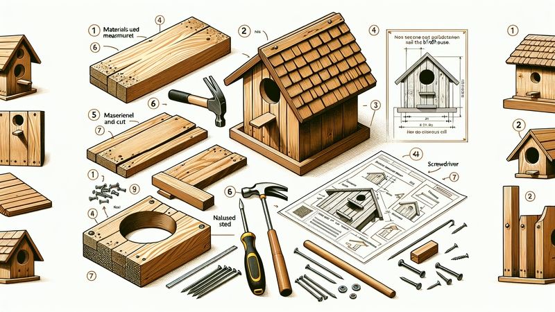 Bauanleitung für ein Vogelhaus: Material, Maße und Montage