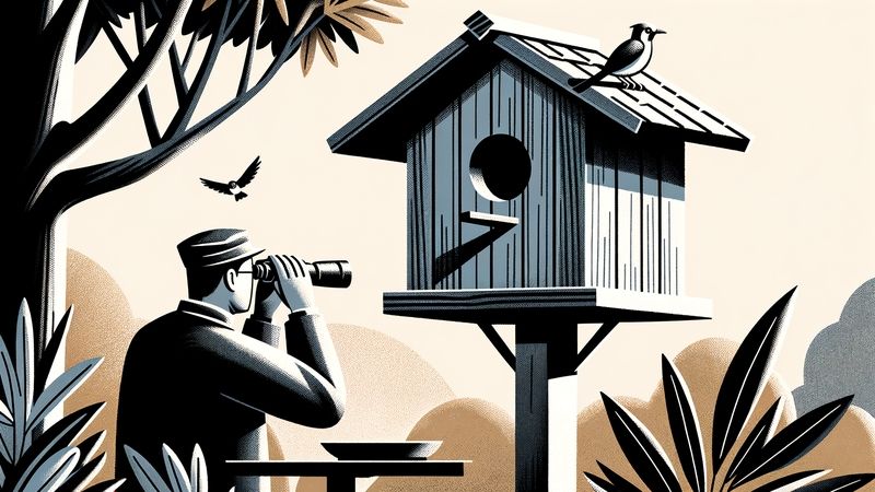 Beobachtung und Pflege des Vogelhauses