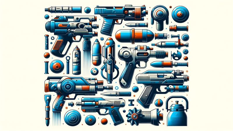 Design und Formenvielfalt von Wasserpistolen