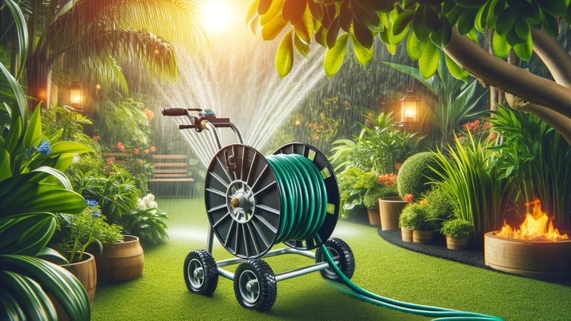 Effiziente Bewässerung: Wie ein Schlauchwagen dir bei heißen und trockenen Sommern helfen kann