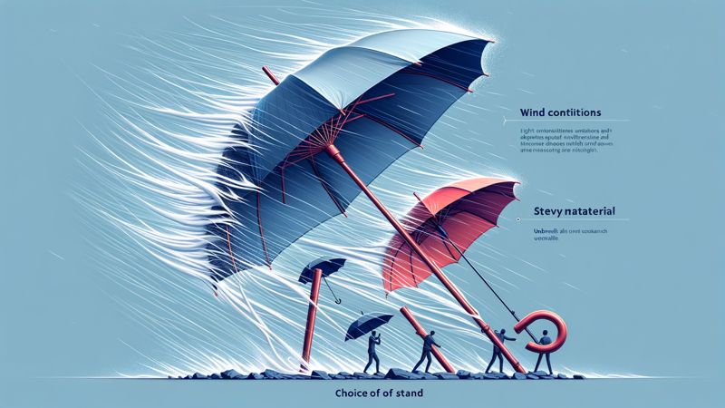 Einfluss der Windverhältnisse und Schirmmaterialien auf die Wahl des Ständers