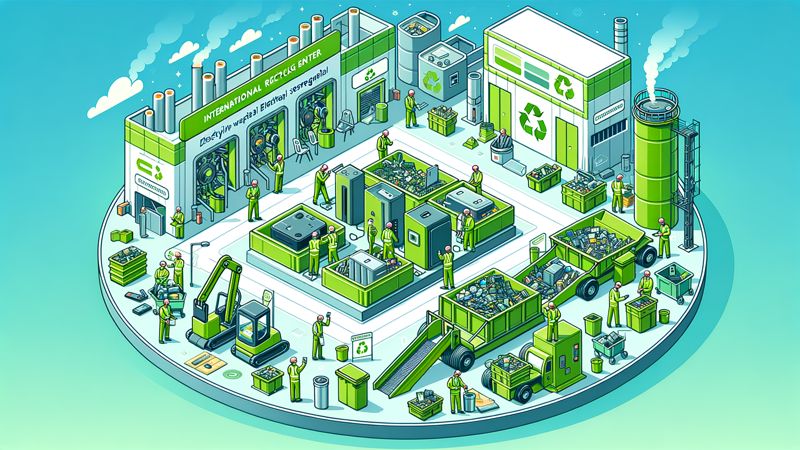 Internationale Recyclingzentren für eine umweltfreundliche Entsorgung