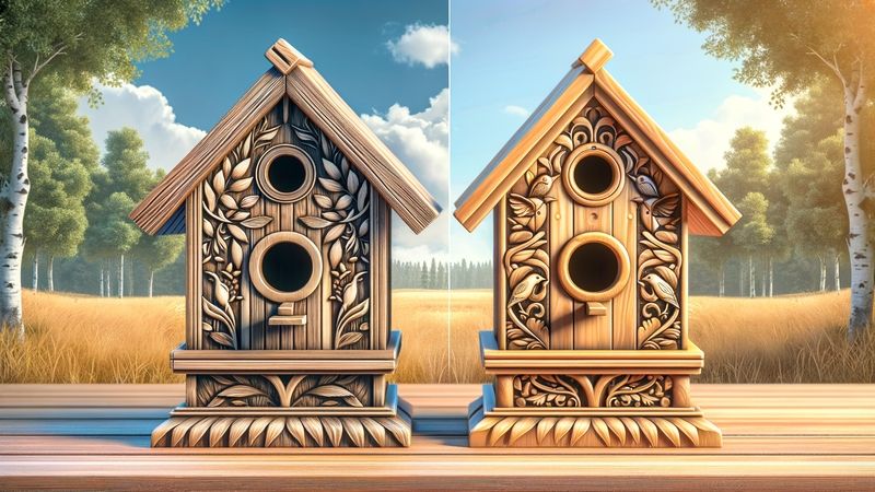 Materialkunde: Holz vs Kunststoff Vogelhäuser