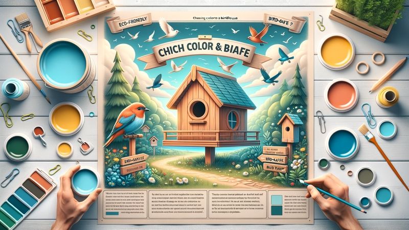 Ökologische und vogelsichere Farben für das Vogelhaus wählen
