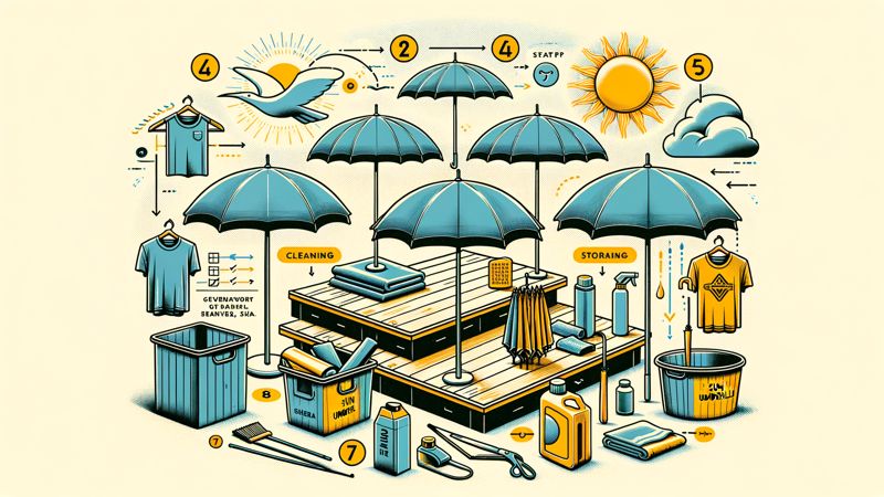 Pflegehinweise für Sonnenschirme: Langlebigkeit sichern