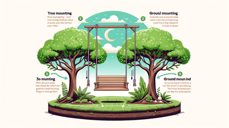 Schaukel im Garten befestigen: Tipps für Baum- und Bodenmontage