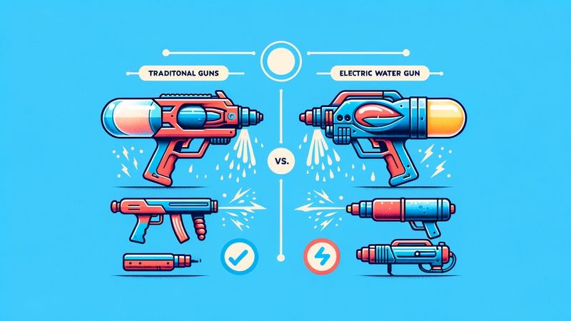 Unterschiede zwischen klassischen und elektrischen Wasserpistolen
