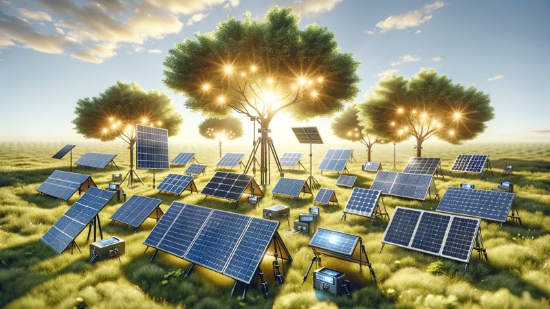 Verschiedene Arten von Solarpanels für den Outdoor-Einsatz