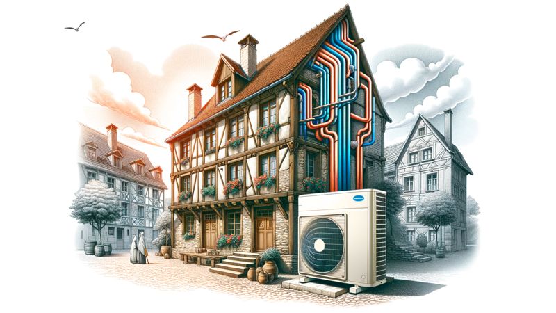 Wie Wärmepumpen auch in alten Gebäuden effizient arbeiten können