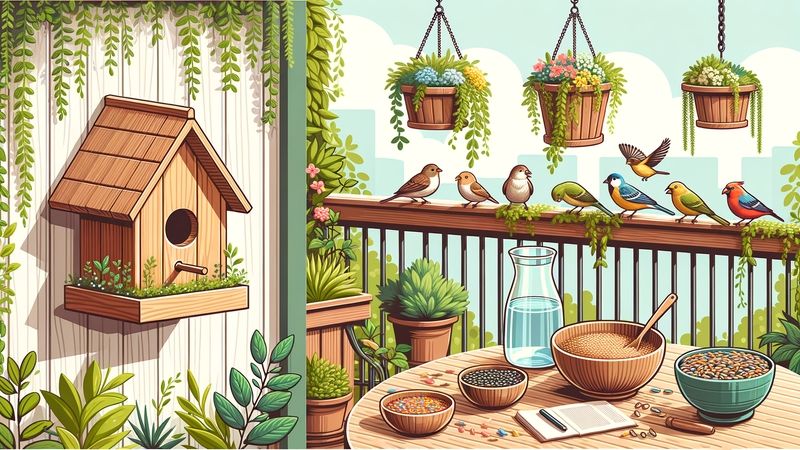Zusätzliche Tipps, um einen vogelfreundlichen Balkon zu gestalten